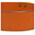 Bracelet en cuir Sac Adepeche d'Hermès Orange  - vue 6