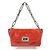 Borsa a Spalla Chanel CC Coco Mark Logo Rosso Arancione - vista 2