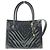 Borsa Chanel Vintage V-Stitch 2 in 1 Nero D'oro