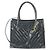 Borsa Chanel Vintage V-Stitch 2 in 1 Nero D'oro - vista 2