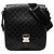 Borsa a tracolla nera Guccissima di Gucci Nero