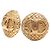 Orecchini a clip vintage Coco Mark di Chanel D'oro