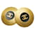 Runde Ohrringe Coco Mark von Chanel Schwarz Golden  - Ansicht 1