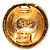 Orecchini rotondi vintage Chanel Coco Mark D'oro - vista 3