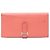 Cartera Larga Souffle Bearn de Hermès Rosa