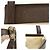 Bulgari Borsa a spalla Bvlgari Logomania beige e marrone - vista 5