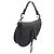 Borsa Saddle in pelle di vitello ultra opaca Christian Dior Nero - vista 3