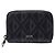 Christian Dior CD Diamond Leather Coin Case Brown Black