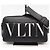 Bolsa de couro com logo VLTN da Valentino Preto - vista 2