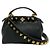 FENDI Leder Mini Peekaboo Gold Edition Handtasche Schwarz