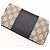Portafoglio lungo in pelle GG Supreme di Gucci Nero Beige - vista 4