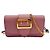 Pochette a spalla in pelle rosa Burberry
