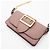 Pochette a spalla in pelle rosa Burberry - vista 4