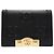 Billetera de cuero con relieve GG de Gucci Negro