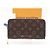 Zippy Geldbörse Monogram Louis Vuitton Braun Beige - Ansicht 2