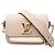 Borsa a Spalla Lockme Tender di Louis Vuitton Blu Beige Grigio Crudo