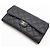 Cartera Clásica Larga de Caviar Matelassé Chanel Negro Burdeos - vista 3