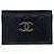 Timeless Tarjetero de piel de ternera granulada negra Chanel Negro