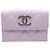 Cartera tríptico de cuero morado y blanco Christian Dior Púrpura