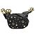 Borsa a spalla mini 2 in 1 in pelle con borchie GUCCI Nero