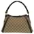 Borsa a spalla Gucci Beige Marrone scuro