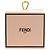 Fendi Mini Box Leder-Schlüsselanhänger Pink Golden