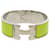 Hermès Hermes Click-Clack Green Metal Bangle Silvery  - view 1