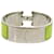 Hermès Hermes Click-Clack Green Metal Bangle Silvery  - view 2