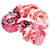 Scrunchie in seta multicolore Claudia di Hermès Rosa  - vista 1