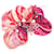 Scrunchie in seta multicolore Claudia di Hermès Rosa  - vista 2