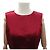 VESTIDO SIN MANGAS CHANEL BOTÓN GRIPOIX P37348 M 40 SEDA ROJA 5900E - vista 2