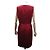 VESTIDO SIN MANGAS CHANEL BOTÓN GRIPOIX P37348 M 40 SEDA ROJA 5900E - vista 3