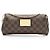 Clutch Eva Damier Ebene Louis Vuitton Castaño
