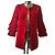 Autre Marque Chaqueta roja con mangas acampanadas