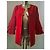 Autre Marque Chaqueta roja con mangas acampanadas - vista 2