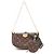 Borsa a Spalla 2 in 1 Multi Pochette Accessoires Monogram Louis Vuitton Marrone Cachi