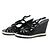 Timeless Chanel Lackleder Wedge Sandalen Schwarz - Ansicht 2