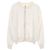 Cardigan de seda, rayón y algodón Remix de Hermès Blanco