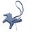 Hermès Rodeo Pegasus Swift Leder Charm Blau