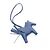 Hermès Rodeo Pegasus Swift Leder Charm Blau - Ansicht 2