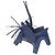 Hermès Rodeo Pegasus Swift Leder Charm Blau - Ansicht 5