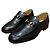 Mocassini in pelle nera Horsebit Gucci Nero