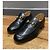 Mocassini in pelle nera Horsebit Gucci Nero - vista 2
