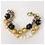 Bracciale catena doppia DOLCE & GABBANA con perle bianche, oro, nere Nero D'oro - vista 11