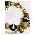 Bracciale catena doppia DOLCE & GABBANA con perle bianche, oro, nere Nero D'oro - vista 7