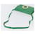 Céline Celine Circle Logo Leather Verde - vista 7