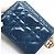 Christian Dior Lady Dior Tri-Fold Geldbörse aus blauer Lackleder - Ansicht 4
