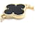 Van Cleef & Arpels Vintage Alhambra 20-Motif Necklace Black Golden  - view 3