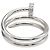Cartier Juste Unclée Diamantring Silber - Ansicht 3
