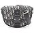 Borsa a Spalla Dior GALLOP Oblique di Christian Dior Nero Blu Beige